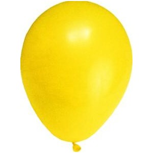 Nafukovací balónky žluté (M pr. 25 cm) 100 ks