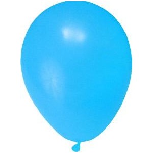 Nafukovací balónky světle modré  (M pr. 25 cm) 100 ks