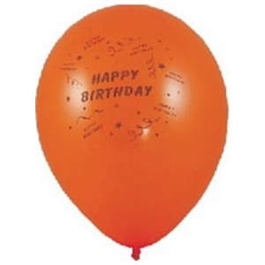 Nafukovací balónky Happy Birthday "M" [100 ks]