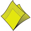 Ubrousky žlutozelené 2-vrstvé, 33x33cm [250 ks]