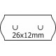 Etikety cenové 26x12 mm UNI bílé  
