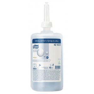 TORK tekuté mýdlo na vlasy a tělo - sprchový gel 1 litr (420601)  