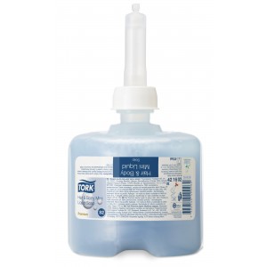 TORK Premium tekuté mýdlo na vlasy a tělo - Mini 0,475 litr (420602)  