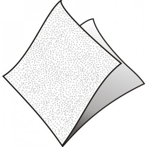 Ubrousky  bílé 1-vrstvé, 24 x 24 cm [500 ks]