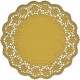 Dekorativní krajky kulaté, zlaté 30 cm [4 ks]