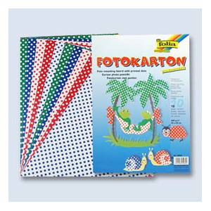 Hobby karton Puntíky A4/300g 10ks