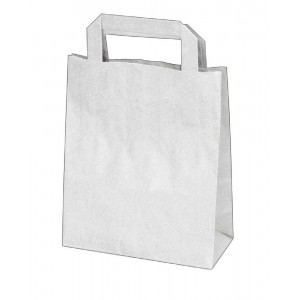 Papírová taška 18+8 x 22 cm bílá [1 ks]