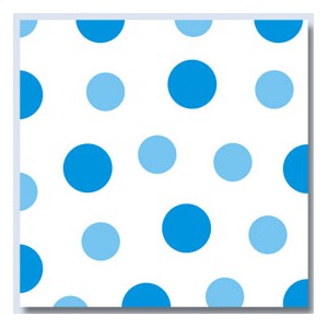 Ubrousky Harmony  Dots modré 1-vrstvé, 33 x 33 cm [30 ks] 
