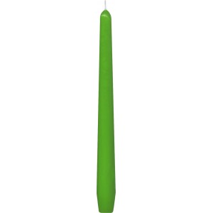 Svíčka kónická 245 mm tm. zelená  [10 ks]